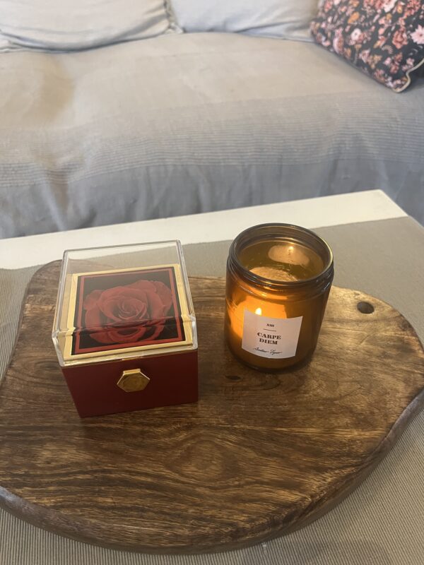 ROSE ROUGE ETERNELLE DANS UNE BOITE A BIJOUX – Image 2
