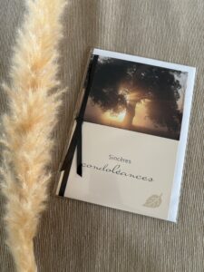 CARTE DE CONDOLEANCES 04 – SINCERES CONDOLEANCES…