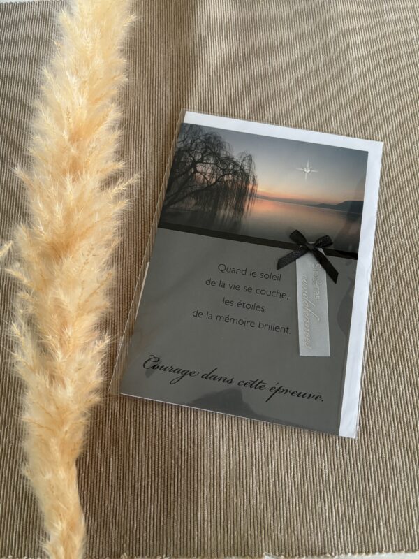 CARTE DE CONDOLEANCES 07 - QUAND LE SOLEIL...