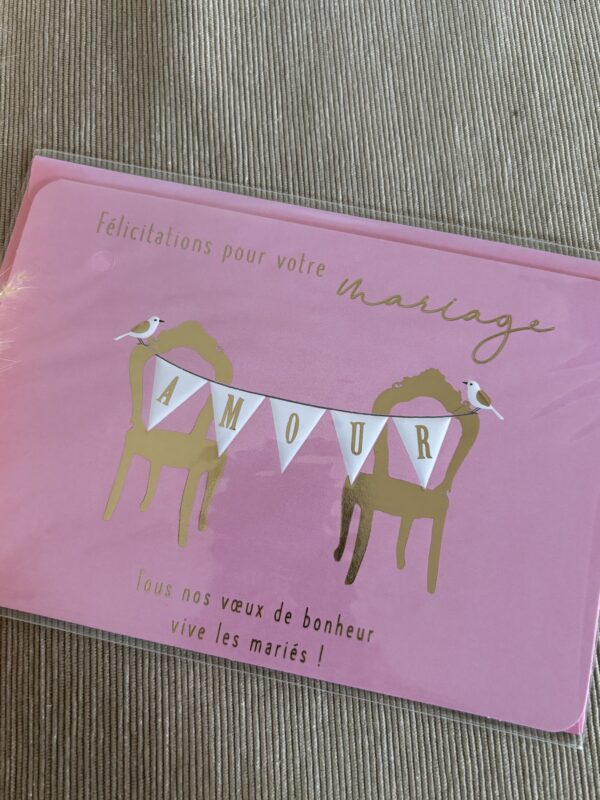 CARTE 03 : FELICITATIONS POUR VOTRE MARIAGE... – Image 2