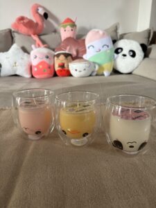 BOUGIE EN VERRE KAWAII