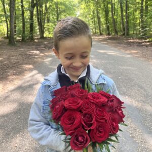 BOUQUET COEUR LOVE - ROSES ROUGES