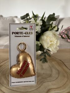 PORTE-CLES COEUR – MAMAN JE T’AIME