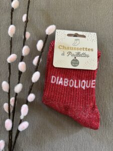 DIABOLIQUE – CHAUSSETTE A PAILLETTES