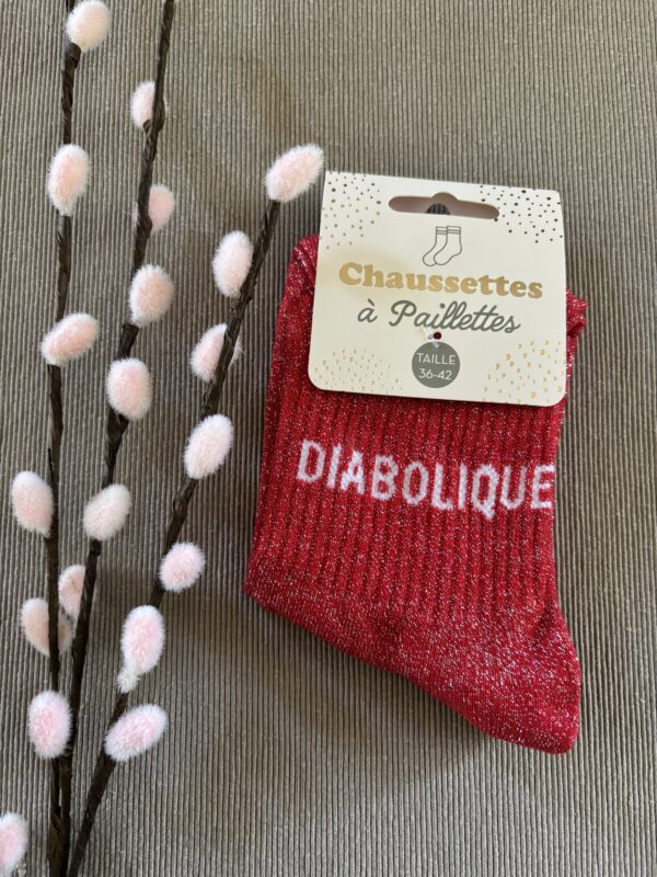 DIABOLIQUE - CHAUSSETTE A PAILLETTES