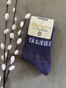 TA GUEULE – CHAUSSETTE A PAILLETTES