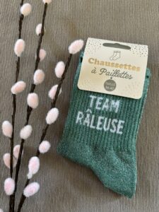 TEAM RALEUSE – CHAUSSETTE A PAILLETTES