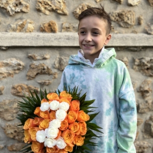 BOUQUET PERSONNALISE AVEC UN CHIFFRE