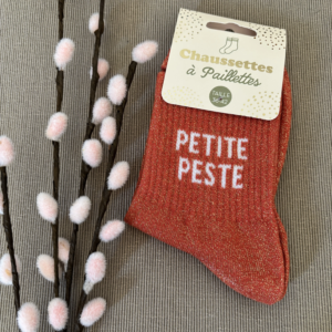 Chaussette paillette petite peste