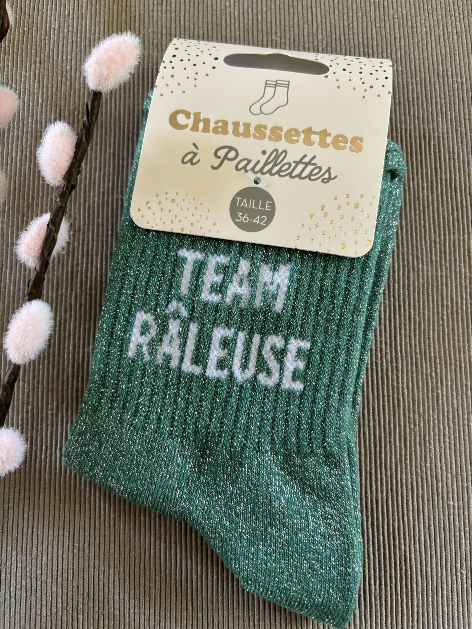 Chaussettes paillettes team râleuse - Accessoires/Chaussettes à