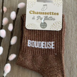 Chaussettes paillettes boudeuse 3