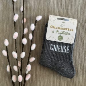 Chaussettes paillettes chieuse