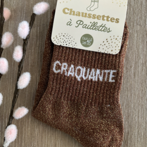 Chaussettes paillettes craquante 2