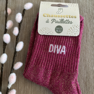 Chaussettes paillettes diva 2