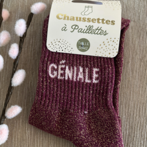 Chaussettes paillettes géniale 2