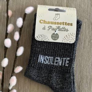 Chaussettes paillettes insolente 2