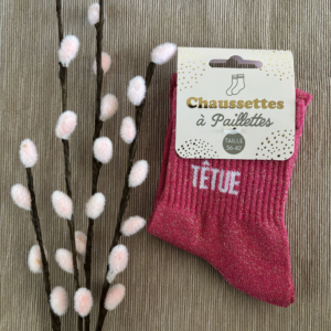 Chaussettes paillettes têtue