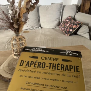 PLAQUE METAL - APERO-THERAPIE