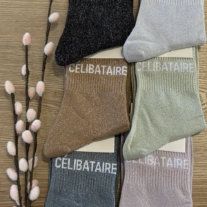 CELIBATAIRE CHAUSSETTES A PAILLETTES