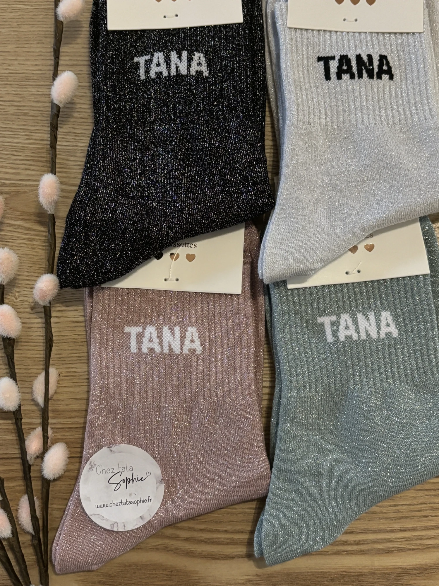 TANA CHAUSSETTES A PAILLETTES