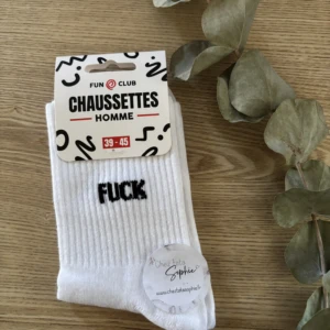 FUCK (blanc) - CHAUSSETTE HOMME