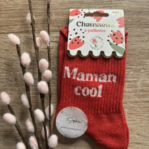MAMAN COOL CHAUSSETTES A PAILLETTES