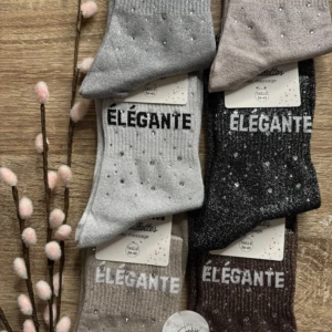 CHAUSSETTES STRASS ELEGANTE A PAILLETTES [6 COULEURS ]