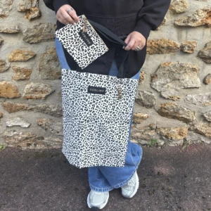 TOTE BAG / POCHETTE LEOPARD