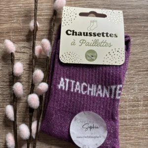 ATTACHIANTE - CHAUSSETTE A PAILLETTES