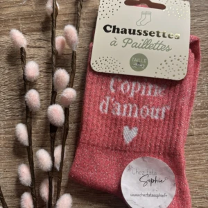 COPINES D'AMOUR - CHAUSSETTE A PAILLETTES