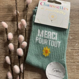 MERCI POUR TOUT - CHAUSSETTE A PAILLETTES