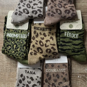 7 PAIRES POUR 30€ - LEOPARD (pétasse)