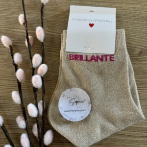 BRILLANTE CHAUSSETTES A PAILLETTES