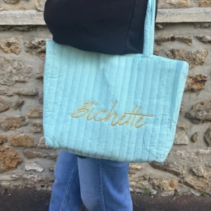 SAC GAZE DE COTON BLEU - BICHETTE
