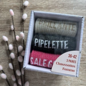 COFFRET BRILLANTE CHAUSSETTE A PAILLETTES