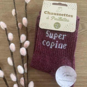 SUPER COPINE - CHAUSSETTE A PAILLETTES