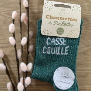 CASSE COUILLE - CHAUSSETTE A PAILLETTES