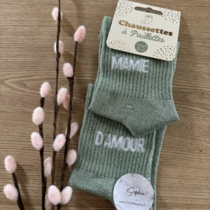 MAMIE D'AMOUR DUO - CHAUSSETTE A PAILLETTES