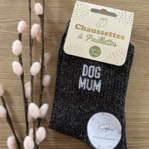 DOG MUM - CHAUSSETTE A PAILLETTES