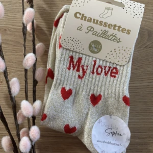 CHAUSSETTE PETITS COEURS - MY LOVE