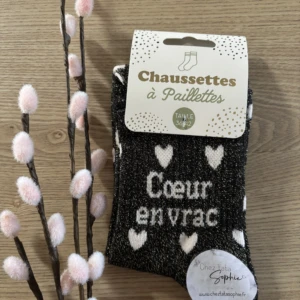 CHAUSSETTE PETITS COEURS - COEUR EN VRAC
