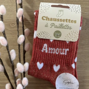 CHAUSSETTE PETITS COEURS - AMOUR