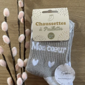 CHAUSSETTE PETITS COEURS - MON COEUR