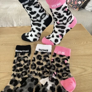 CHAUSSETTE LEOPARD TRANSPARENTE