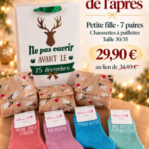 1 CALENDRIER DE L'APRES - 7 PAIRES ENFANT 30/35