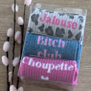 COFFRET JALOUSE CHAUSSETTE A PAILLETTES