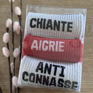 COFFRET CHIANTE CHAUSSETTE A PAILLETTES