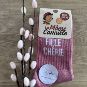 FILLE CHERIE (la môme) - CHAUSSETTES A PAILLETTES
