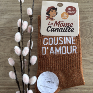 COUSINE D'AMOUR (la môme) - CHAUSSETTES A PAILLETTES