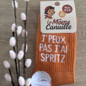 J'PEUX PAS J'AI SPRITZ - CHAUSSETTES A PAILLETTES